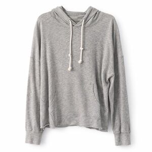 Zella All Together Raw Hem Hoodie Gray Size XL